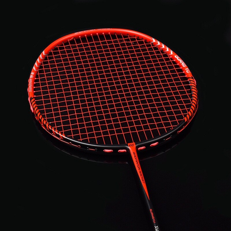 Professionele Carbon Badminton Rackets Super Licht Racket Tas Carbon Racket Strung Offensief Defensieve Volwassen Sport: C