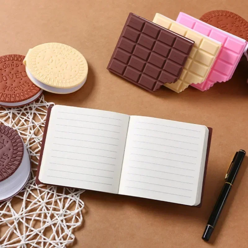 Kreative Nette Simulation Schokolade Cookie Notizblock Lustige Snack Tragbare Mini Notebook Studenten Schreibwaren Schule Liefert