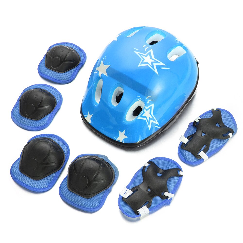Set 7 Pezzi Protezioni Per Pattinaggio E Bici: Casco + Ginocchiere + Gomitiere - Donna/Adolescente - Foto 2