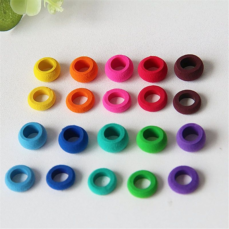 OOTDTY 90pcs Slime Sponge Rings For Slime Charms Supplies For Butter Fluffy Cloud Slime Clear Slime Kit Stuff Decor