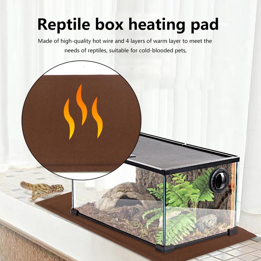 Reptile Heating Pad Temperature Control Pet Warmth Lizard Hamster Anti-Smashing Urine Scratching Care Blanket USB Carry Mat
