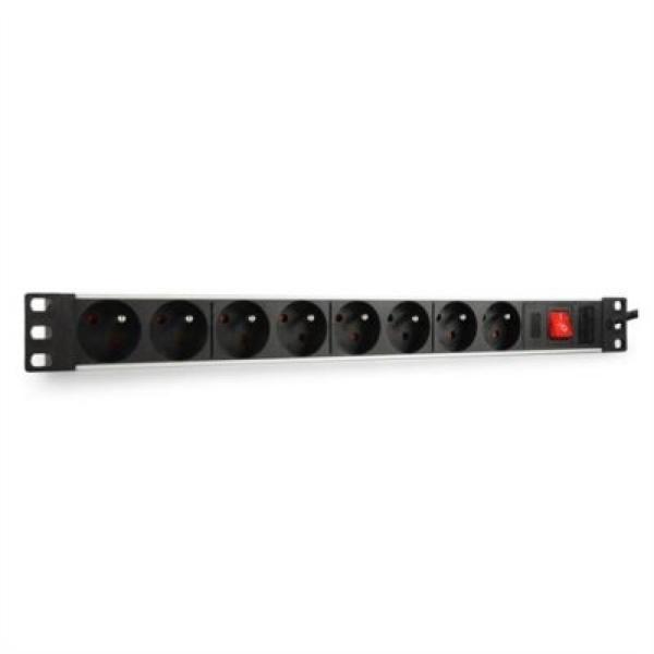 Schuko 19" 8 Weg Multi-Steckdose Adapter WP WPN-PDU-G01-08