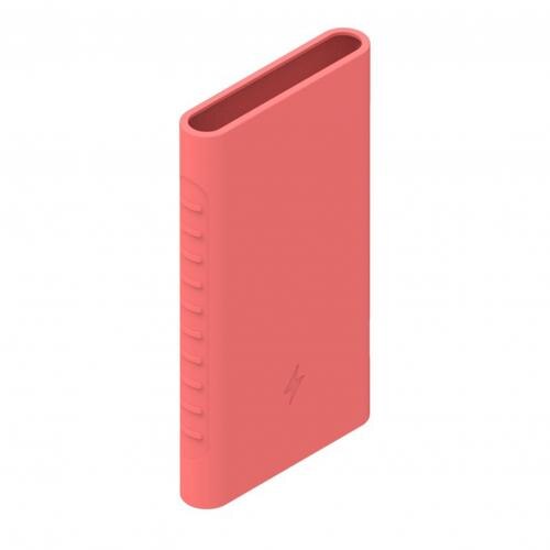 Silicone Protector Case Cover Skin Shell for Xiaomi Xiao Mi 10000mAh Power Bank Powerbank Accessories case: Pink
