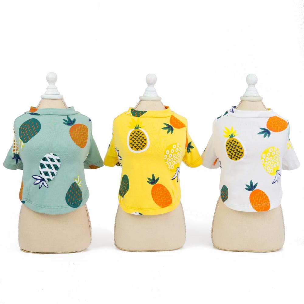 Koira lemmikki t-paita liivi 100%  puuvilla kissa pentu ananas pyjama koirille kissat pieni keskikoko 5 kokoa