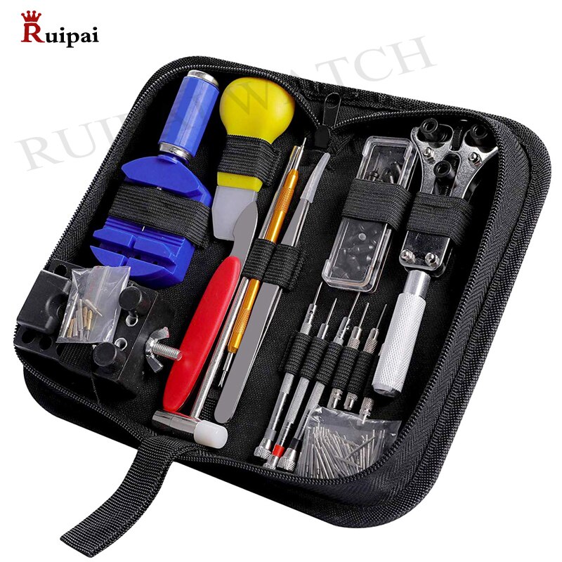 Uhrmacher Uhr Link Pin Remover Fall Opener Repair Tool Kit Set Opener Link Frühling Bar Remover Horlogemaker Gereedschap: 147pc