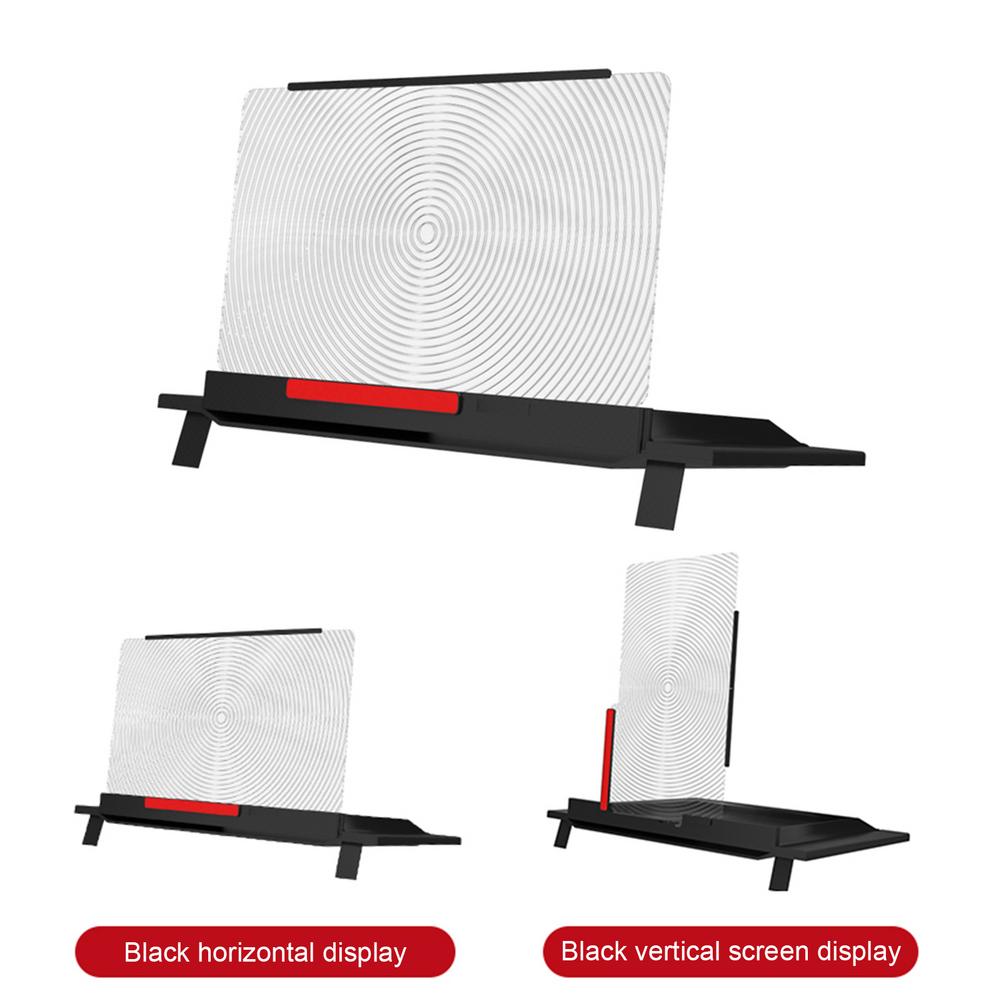 12 inch Mobile Phone Screen Magnifier HD Video Amplifier Stand Bracket Folding Phone Desk Holder For Samsung Xiaomi Huawei