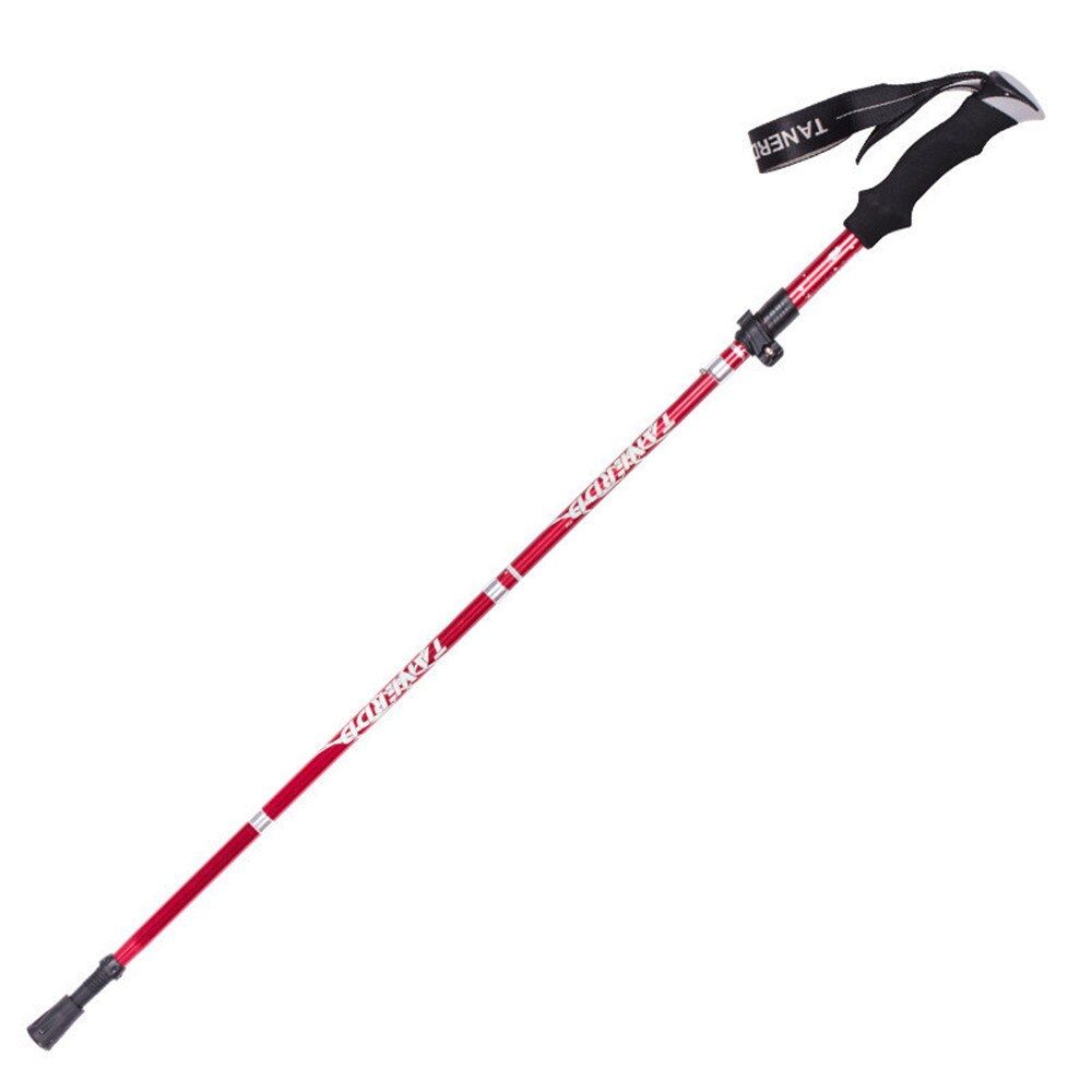 4-Section Telescopic Walking Hiking Stick Trekking Pole Anti Shock Alpenstock #3G19