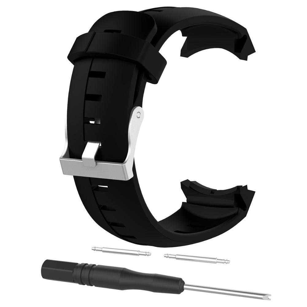 Correa de silicona para Suunto Spartan ULTRA Sport, pulsera para Suunto Spartan AMBIT3, Correa VERTICAL / Traverse: black / For Ambit3 Vertical