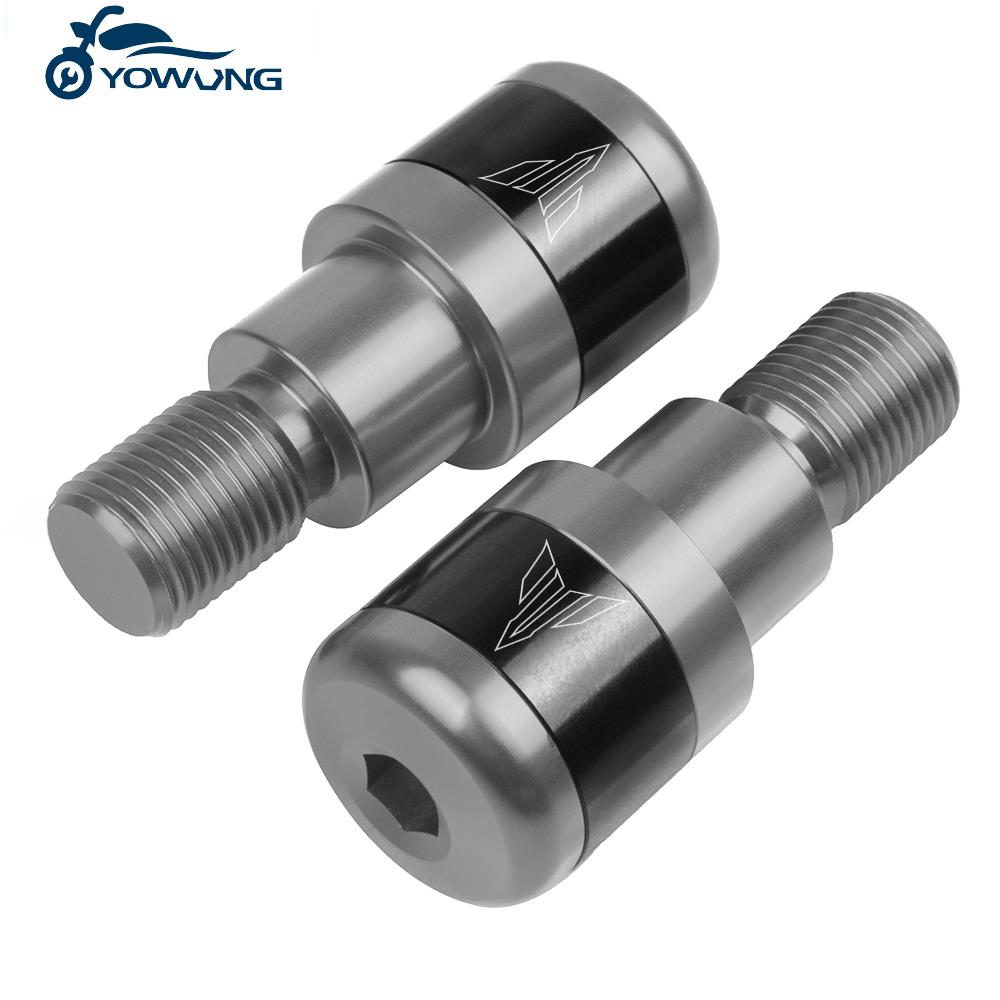 Poignées de guidon de motos, bouchon coulissant, extrémités de barre de poignée adaptées à YAMAHA MT03 MT07 MT09 MT10 MT 03 07 09 10 TRACER GT, 900: GRAY