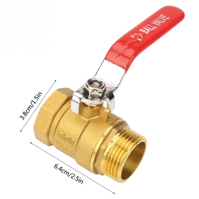 1 PC Ball Valve Level Handle Brass Pipe Ball Valve Male and Female Thread 1"BSP DN25 Ball Valve Shut-off Valve kugelhahn