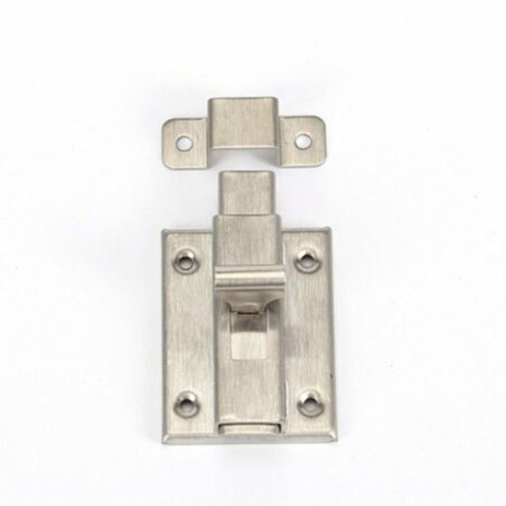 2× Stainless Steel Slide Bolt Bathroom Bedroom Toilet Door Sliding Lock Latch Hardware Gate Safety Door Bolt Tower Window Catch