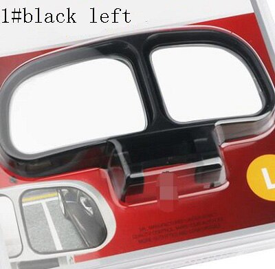 Rete bil spejl blindplet to glas side vidvinkel auto bagfra justering til parkering universal slivery hvid hvid mulighed: 1 sort tilbage