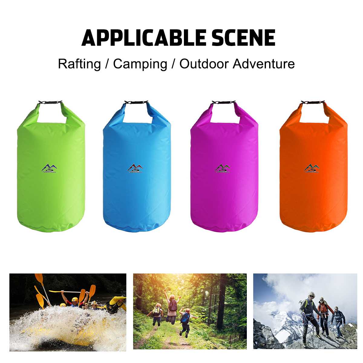 5l sacs de natation portables, sac étanche, sac de rangement, sac pour camping en plein air, randonnée, natation, trekking, navigation de plaisance