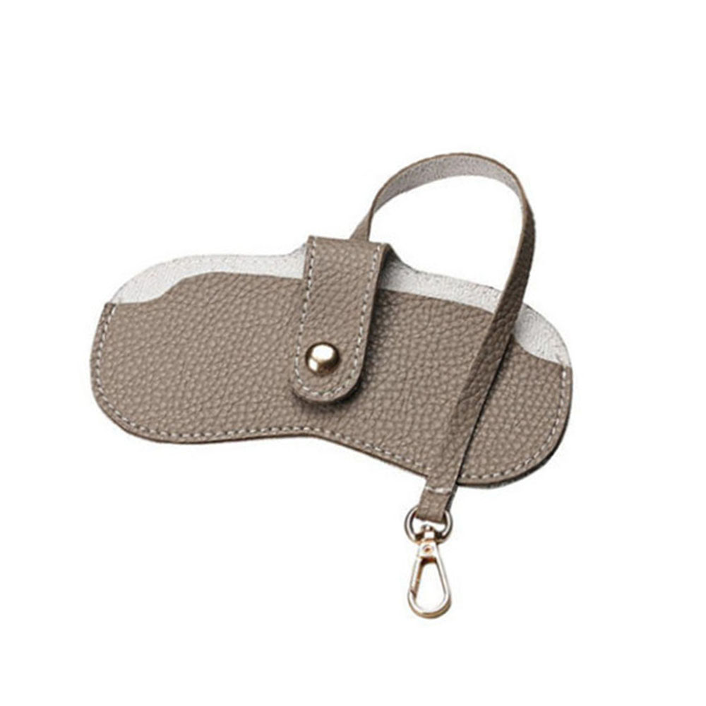 Brillenkoker Dames Leer Zacht Brillentas Mode Draagbare Zonnebrillendoos Tas Accessoires Brillenkoker Zonnebrillendoos: Lavendel