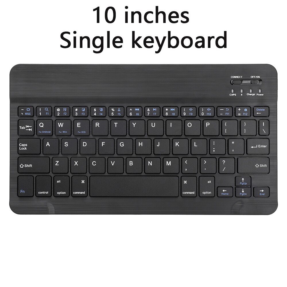 Keyboard Mouse Combos Bluetooth Ultra-thin Portable For ipad Tablet Laptop Smartphone Wireless Keyboard Mouse Set: 10 inches black