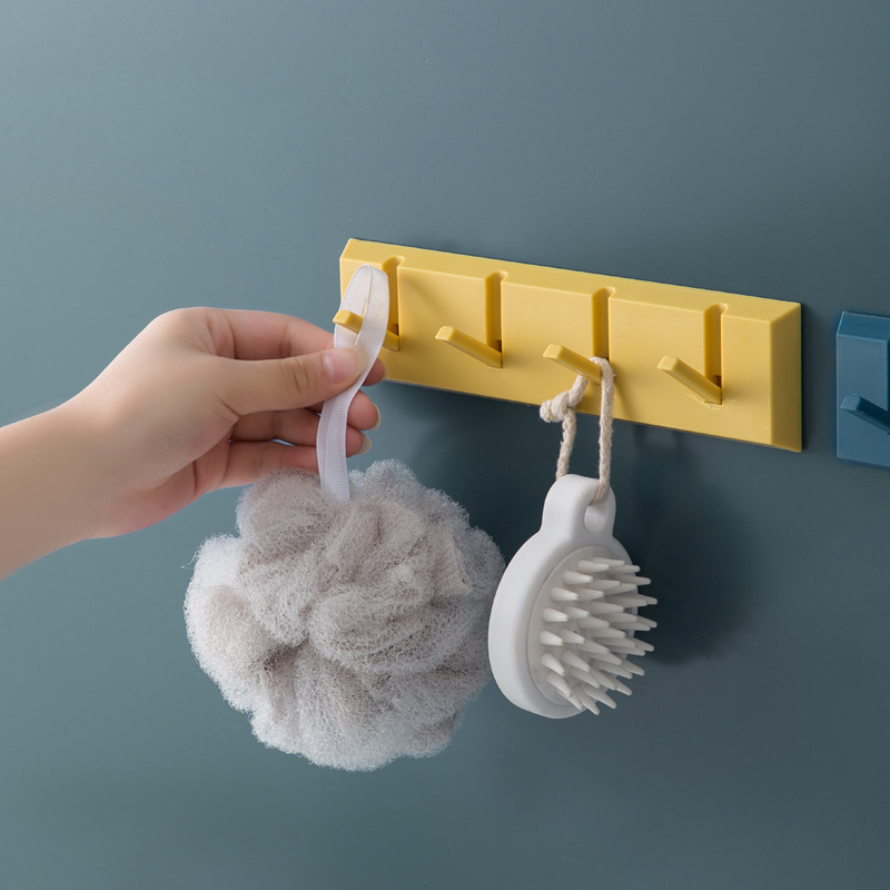 Gancho de de Piano, colgador de llaves de pared, decoración de cuarto de baño, llavero de pared, perchero para ropa, punzón gratis, estante de almacenamiento de útiles de cocina