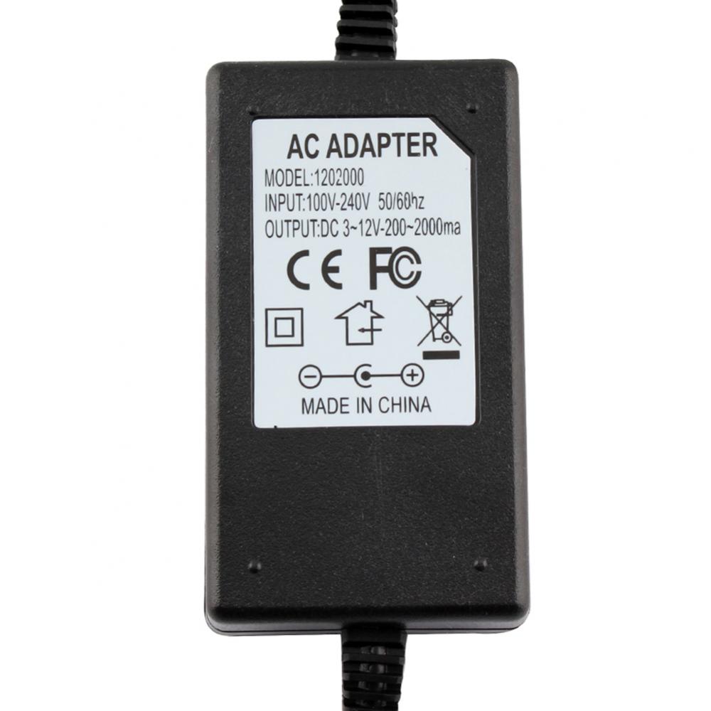 45% Sales! 3V-12V 2A 24W Adjustable Power Supply Adapter Motor Voltage Regulator US/EU Plug