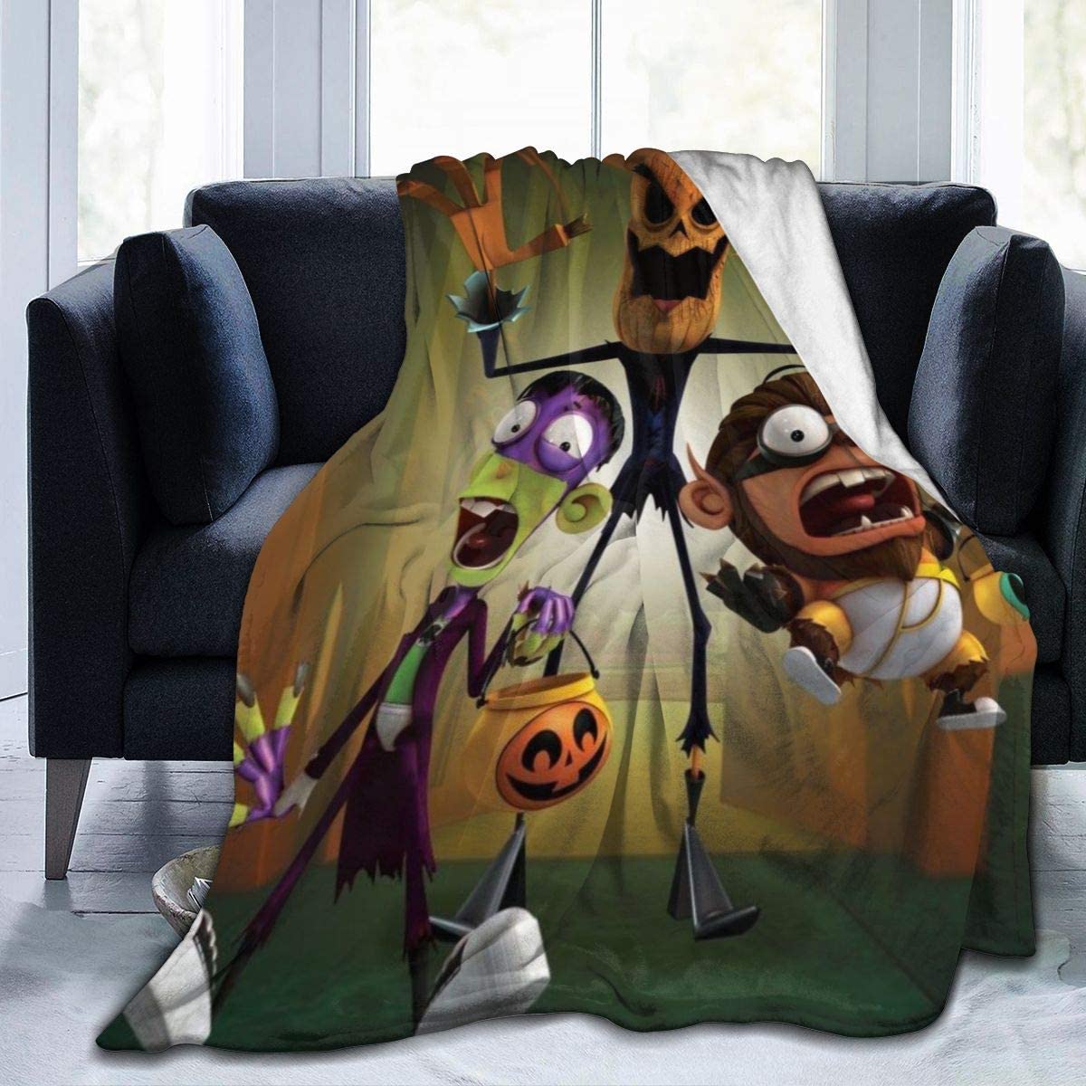 Stylish Fanboy and Chum Chum Novelty Blanket Fleece Throw Blanket Super Soft Lightweight for Kids