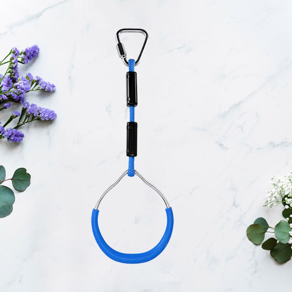 1PC Plastic Gymnastic Ring Children Fitness Ring for Kids Exercise Strength Bodyweight Training (Red): Blue