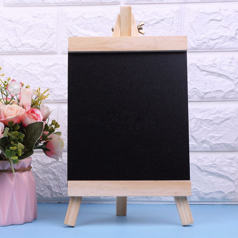 Desktop Message Blackboard Pine Wood Easel Chalkboard Kids Wooden Memo Black Board Collapsible Writing Boards