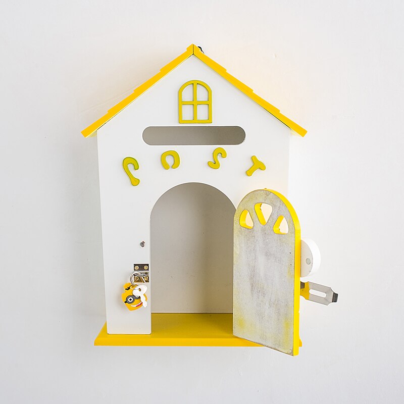 Wall-mounted mailbox garden mailbox post box barrel newspaper mailbox home balcony garden decoration letter box outdoor WF928101