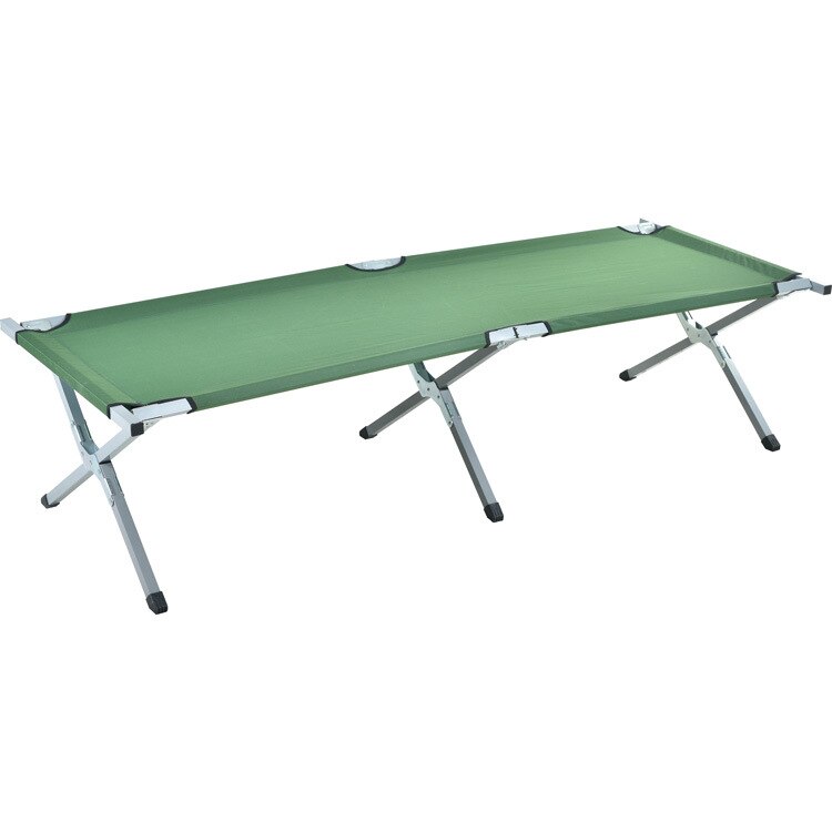 Outdoor portable nap rest simple camping folding bed office nap bed: Green  