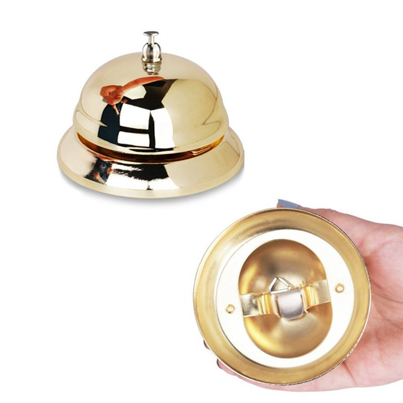 Campana de escritorio para mostrador de Hotel, timbre de Metal para recepción, restaurante, cocina, Bar, servicio de llamada, servicio clásico de portero, campana de Hotel