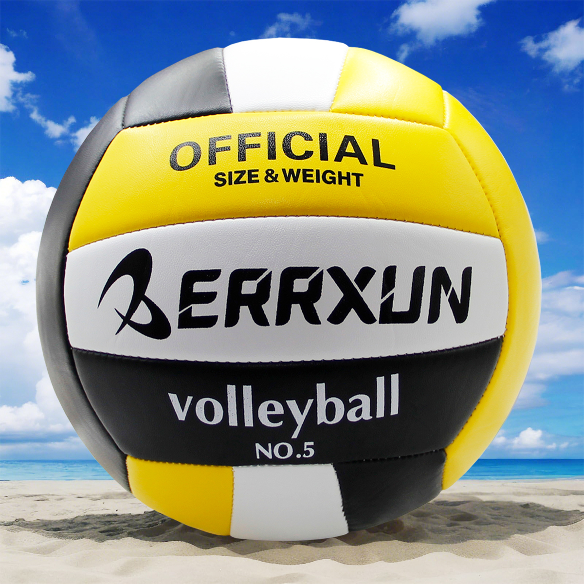 1-delig klassiek duurzaam plus type machinaal genaaid nr. 5-volleybal, de beste sportgenoot voor volwassenen/beginners.