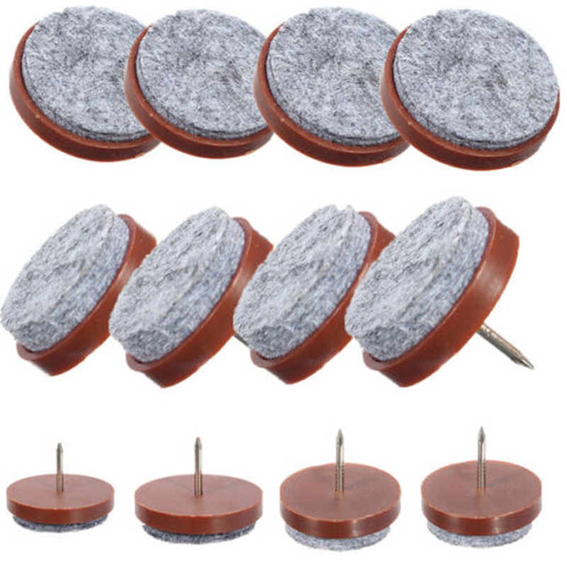 10 Stuks Meubels Tafel Stoel Been Vloer Vilt Pad Slip Glijbaan Diy Nagel Perfect Voor Het Beschermen Van Uw Vloeren En Uw Meubels