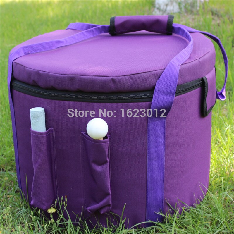 Purple Color Carry bag with one mallet pocket for 11"- 12" Crystal Singing Bowls with Heavy Duty Canvas