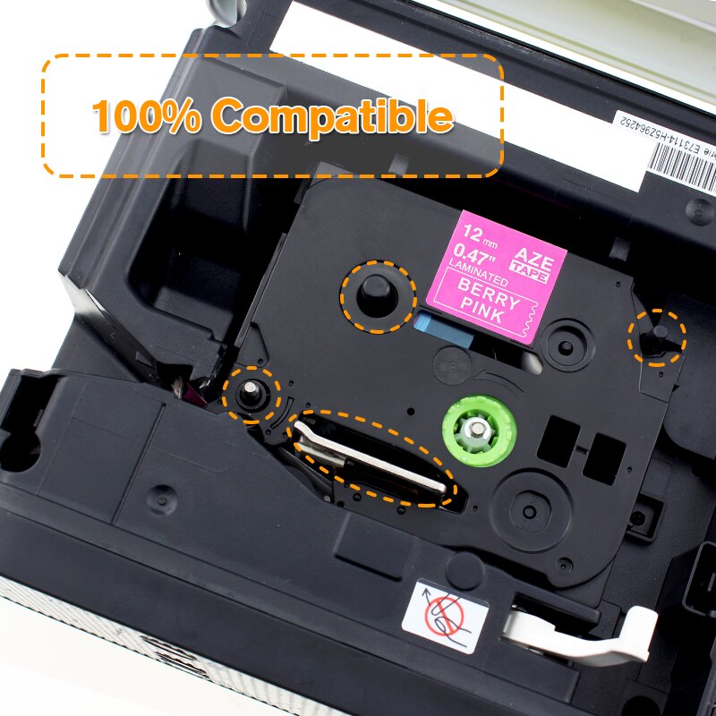 Labelife 5 Stks/partij Multi-color 12 Mm TZe-MQP35, TZe-MQG35, TZe-B31, TZe-C31, TZe-D31 Compatibel P-Touch Printer Label Set