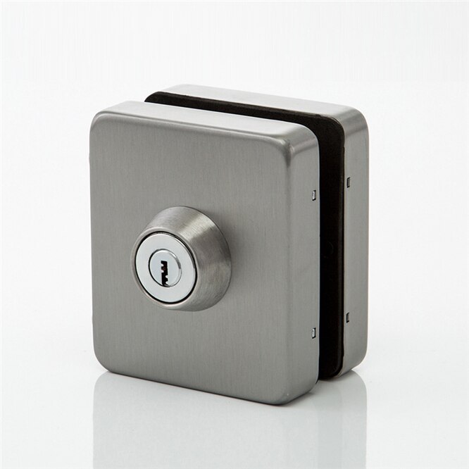 Rvs 10-12Mm Glazen Deur Lock Dubbele Kanten Open Geen Boren Gate Lock Non-Openingen Glas deurslot Veiligheidsslot