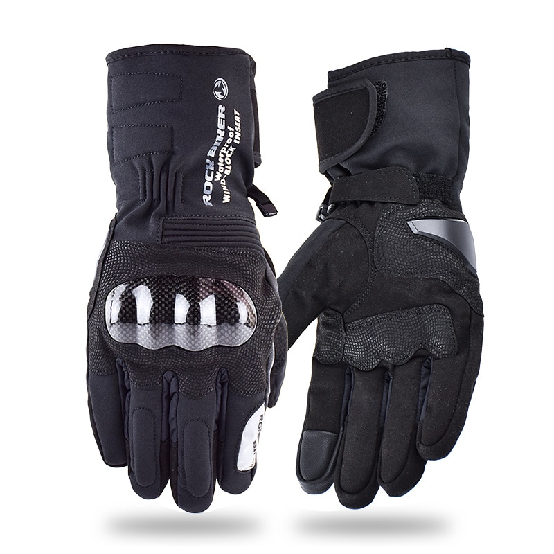 Rock BIKER Motorhandschoenen Mannen 100% Waterdicht Winddicht Winter Warm Handschoenen Touch Screen Guantes Motorrijden Handschoenen