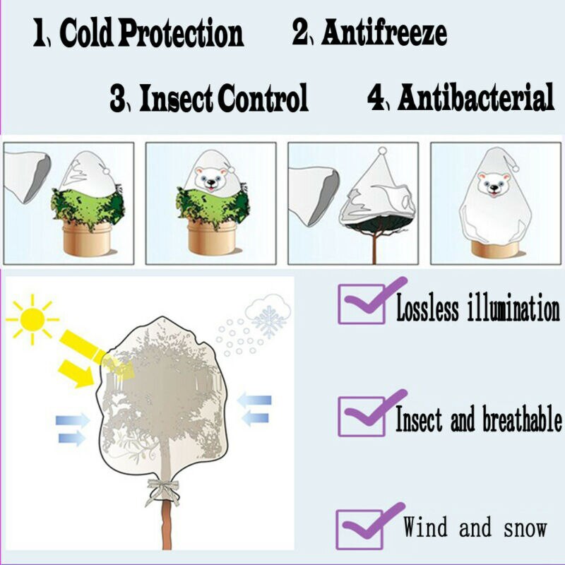 5 Styles Christmas Tree Frost Protection Storage Bags Garden Plants Cover Protector