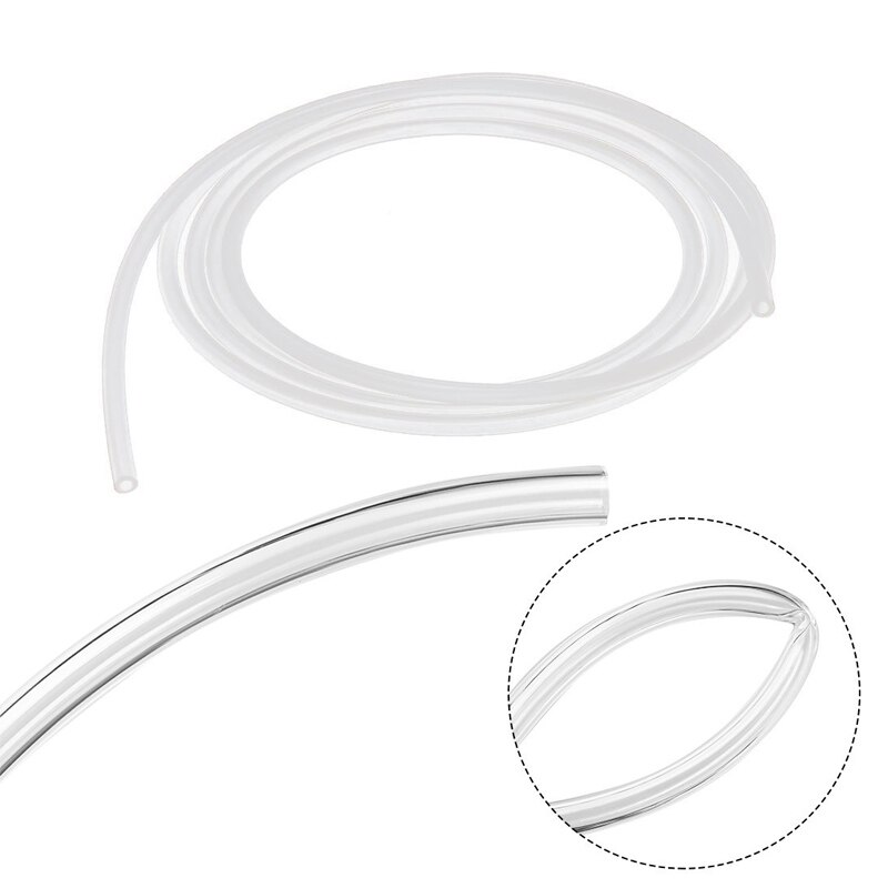 Tubo Flexible de silicona para acuario, manguera de goma transparente de grado alimenticio, diámetro exterior de 3, 4, 6, 8 y 10mm, 1 metro
