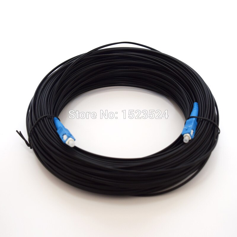 50M FTTH Fiber Optic Cable Patch Cord SC to SC Simplex Singlemode SC-SC 50 Meters SM Fiber Optic Jumper