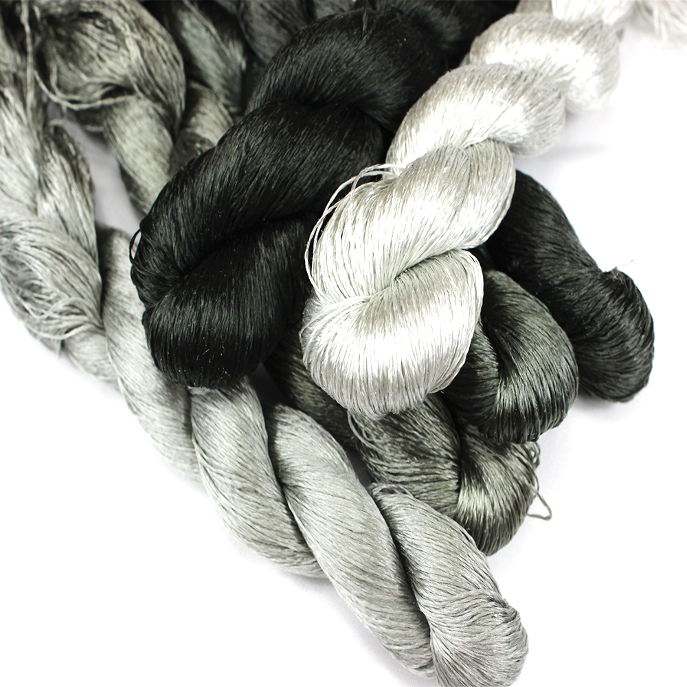 1 szt. 400m 100% nici jedwabne jedwabne nici robić haftowania rękojeść ręczny haftowania rękojeść krzyżykowy gałęzie i łodygi rękojeść