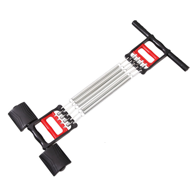Spring Chest Developer Muscle Exercise Workout Expander Men Gym Fitness Tension Chest Puller Spring Steel Resistance Trainer: Triple-purpose