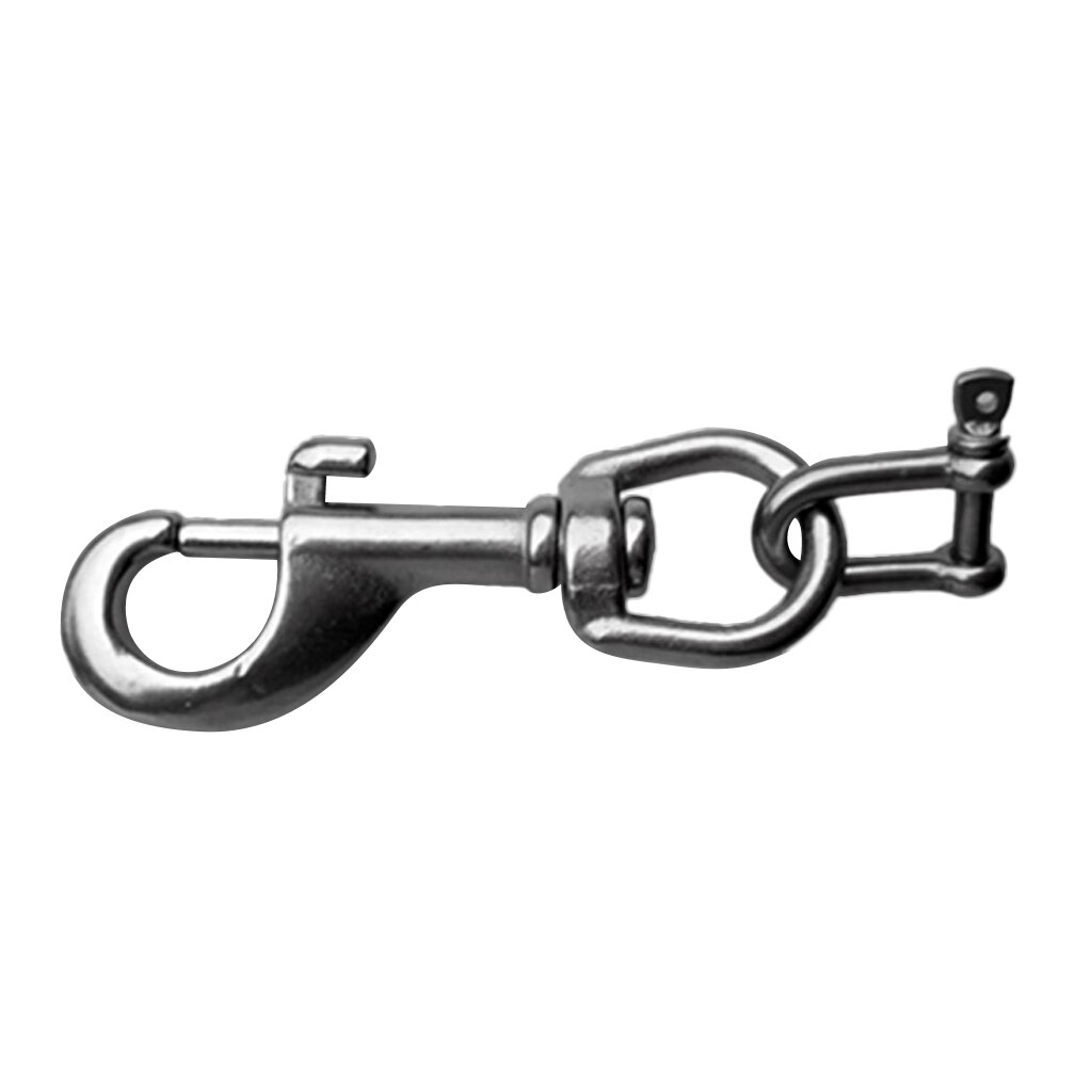 Marine 316 Stainless Steel Diving Camera Holder Bolt Snap Clip Shackle Equipment Diving Bolt Snap D Ring Shackle Scuba Diver