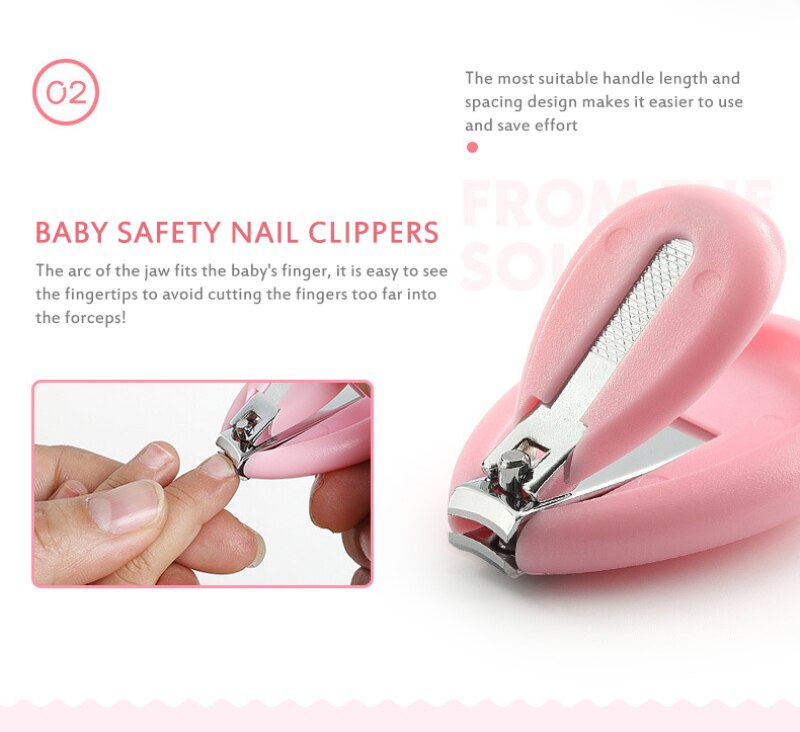 4pcs/set Children Baby Nail Care Set Baby Healthcare Kits Infant Finger Trimmer Scissors Nail Clipper Prevent Hand Injury Tool