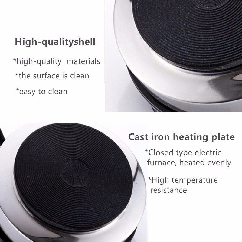 500W Mini Electric Stove Plate Cooking Plate Multifunction Coffee Tea Heater Home Appliance Plates for Kitchen