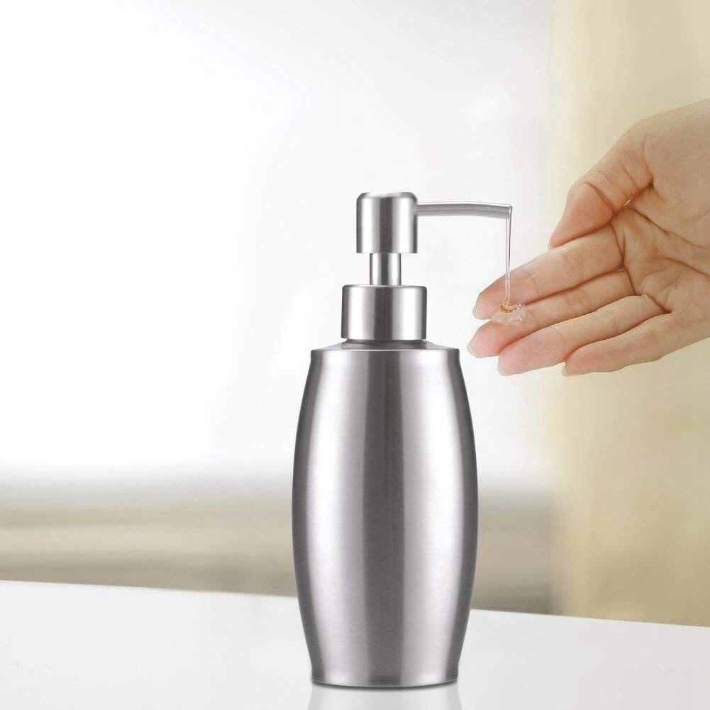 Soap and lotion dispensers 350 ML Stainless Steel Spring Foam Pump (shower gel, cream, shampoo, mousse, oil)