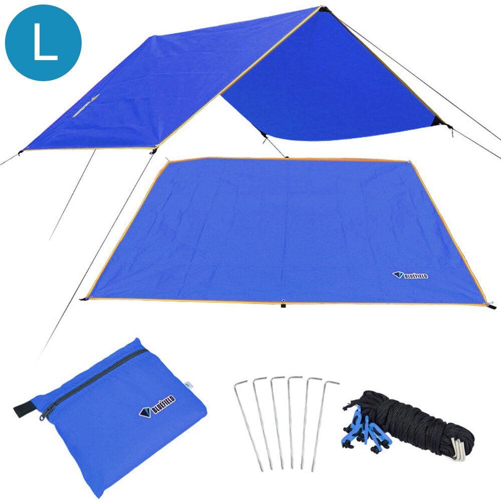 Awning Sun Shelter Beach Outdoor Camping Mat Blanket Garden Sun Awning Canopy Sunshade Hammock Rain Fly Tarp Waterproof Tent: G264066A