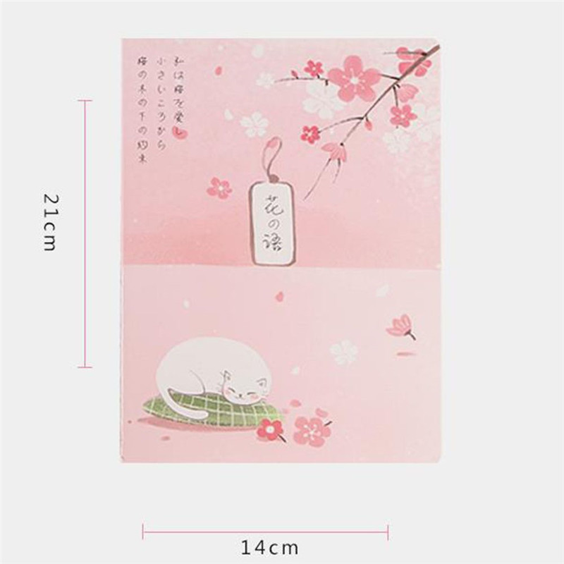 30 Pages Vintage Notepad Book Line Simple Japanese Style Lovely Image A5 Notebook School Supplies Student Stationery