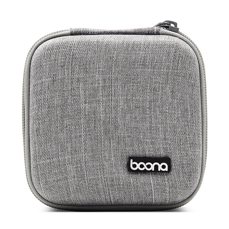 Boona EVA Hard Laptop Accessories Power Supply Case Electronic Gadgets Bag for Apple Travel Bag iPhone Accessories,: F017-Gray