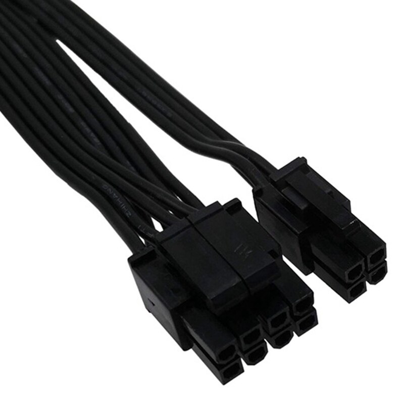 2Pcs Atx Cpu 8 Pin Man Dual Pcie 2X 8 Pin (6 + 2) man Power Adapter Kabel Voor Corsair Modulaire Voeding (60Cm + 20Cm)