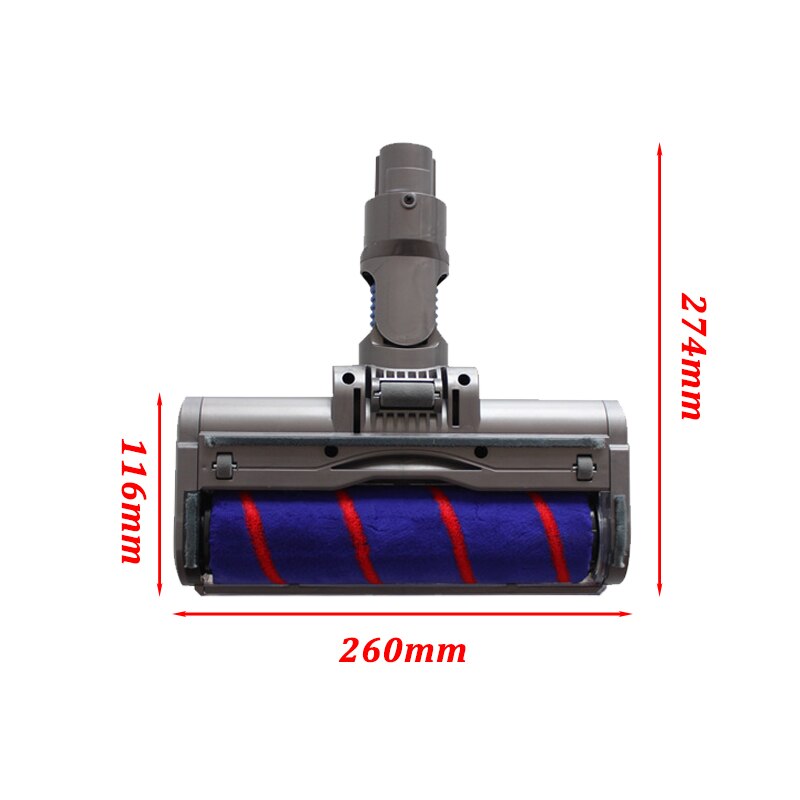 Testa a rullo elettrico a rullo morbido testa a sgancio rapido per sostituzione accessori aspirapolvere Dyson V7 V8 V10 V11