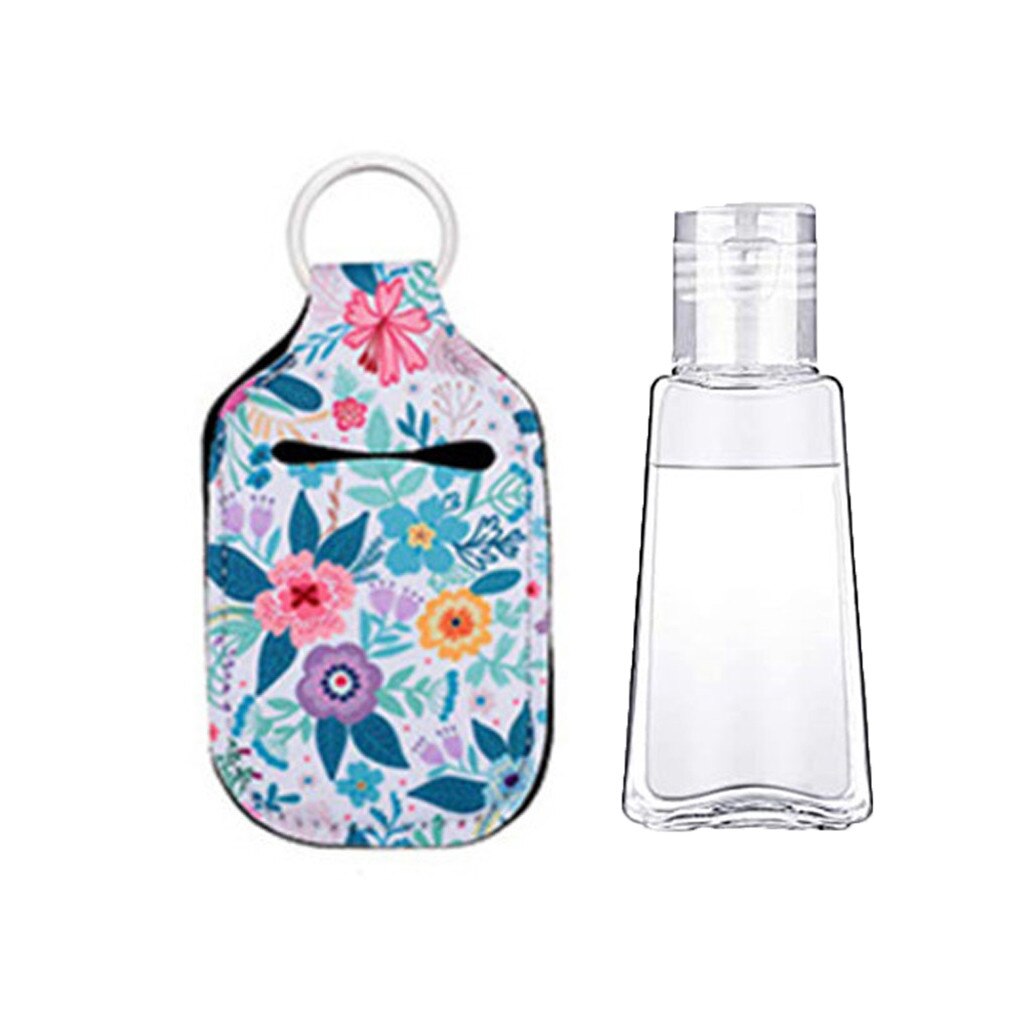 Key Chain Hand Sanitizer Dispenser Multi-functional Hand Sanitizer Bottle Key Storage Case Hook Holder Wall Hand Sanitizer Pumps: I