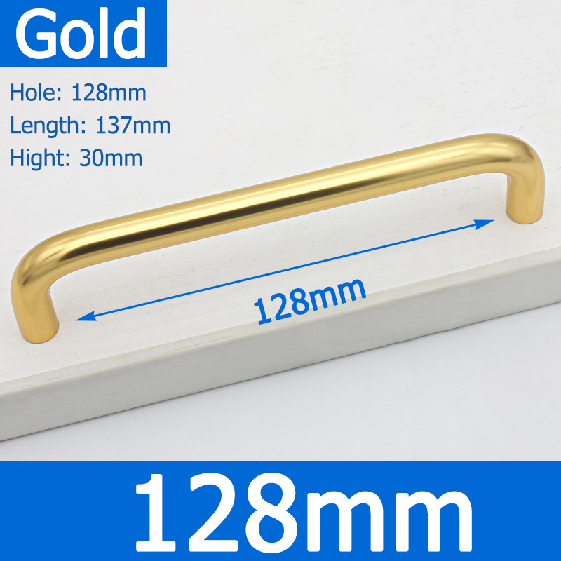 2pcs Length 64 96 128 160 192 256mm 303-Type Cabinet Handles Kitchen Door Handle Drawer Knob Aluminum Alloy Wardrobe Door Handle: Red