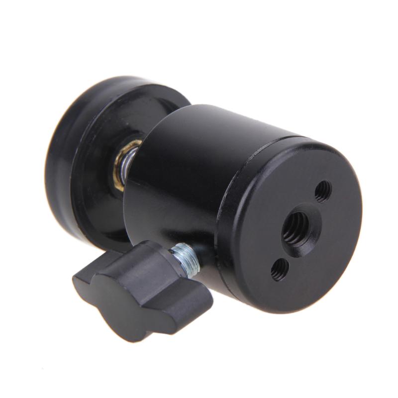 Mini cabeza de bola de 360 giratoria DSLR Cámara trípode Dsr + 1/4 "soporte de montaje de tornillo